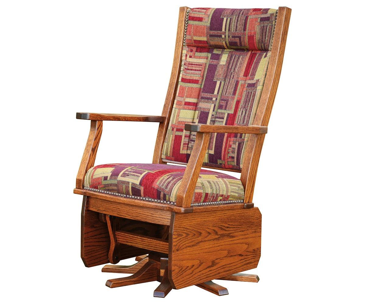 Mission Swivel Glider - 8 Leg Base - Solid Sides