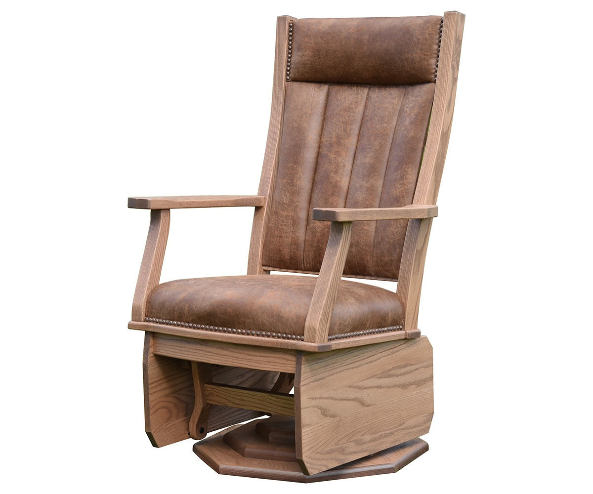 Mission Swivel Glider - Platform Base - Solid Sides