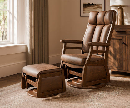Paris Gliding Swivel Ottoman