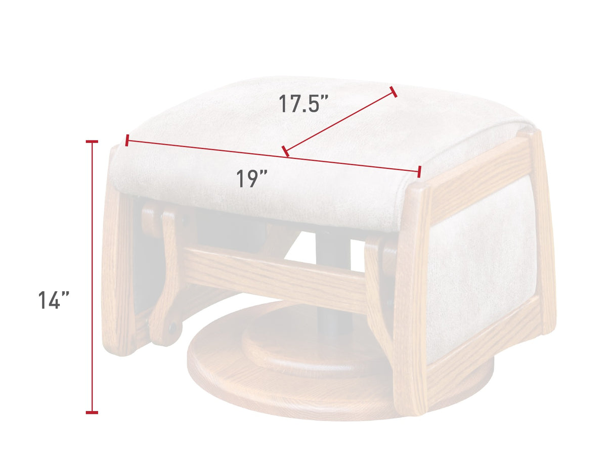 Paris Gliding Swivel Ottoman