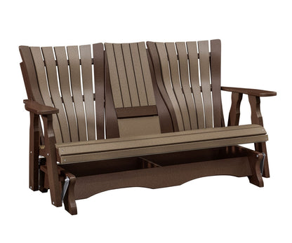 Poly Adirondack 5' Bentback Straight Top Glider w/Console