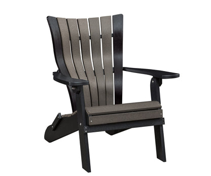 Poly Adirondack Bentback Straight Top Folding Beach Chair