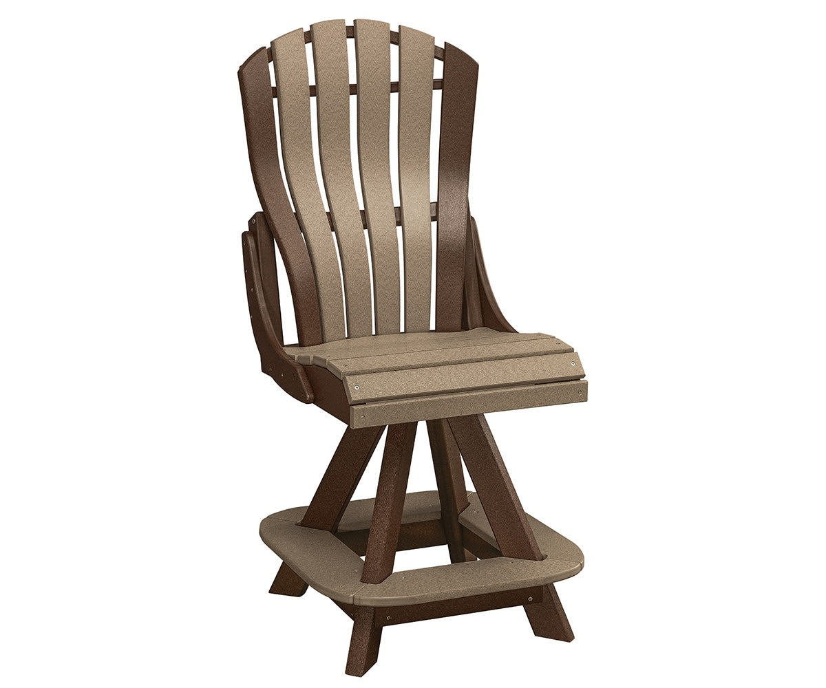 Poly Adirondack Bentback Swivel Side Chair