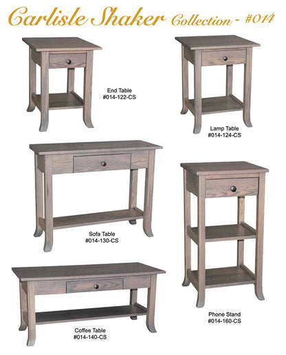 Carlisle Shaker 48" Coffee Table