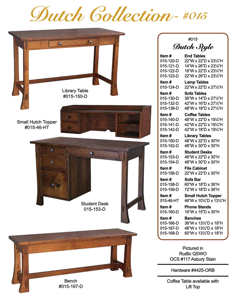 Dutch Small Hutch Topper
