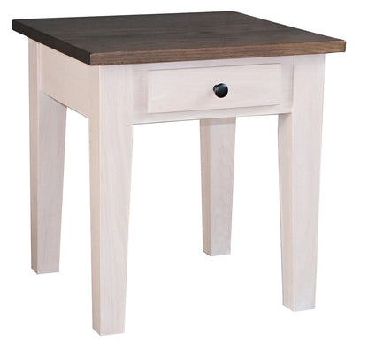 Shaker Heavy Leg 22" End Table With Drawer