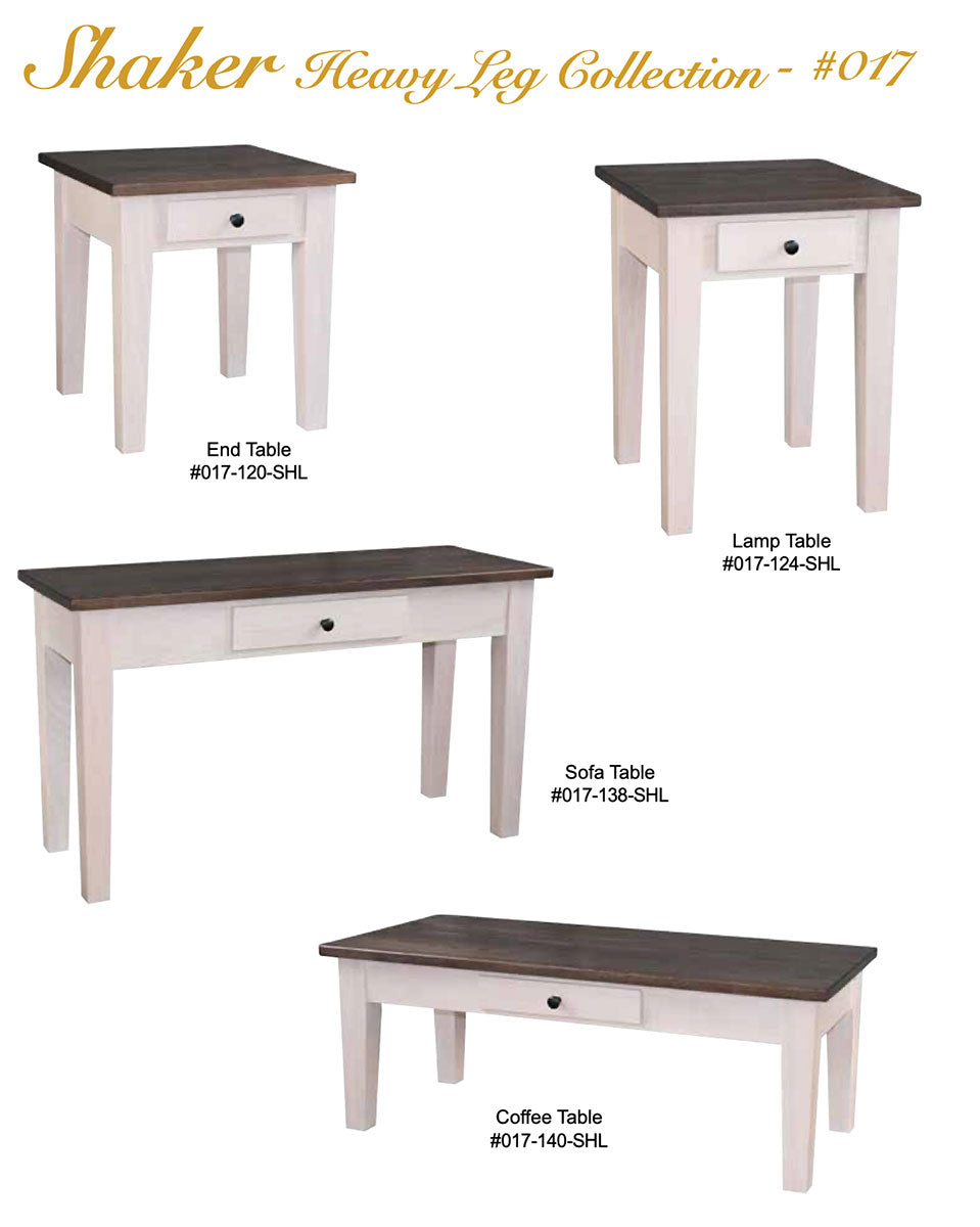 Shaker Heavy Leg Bench