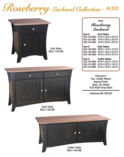 Roseberry 14" End Table With Drawer