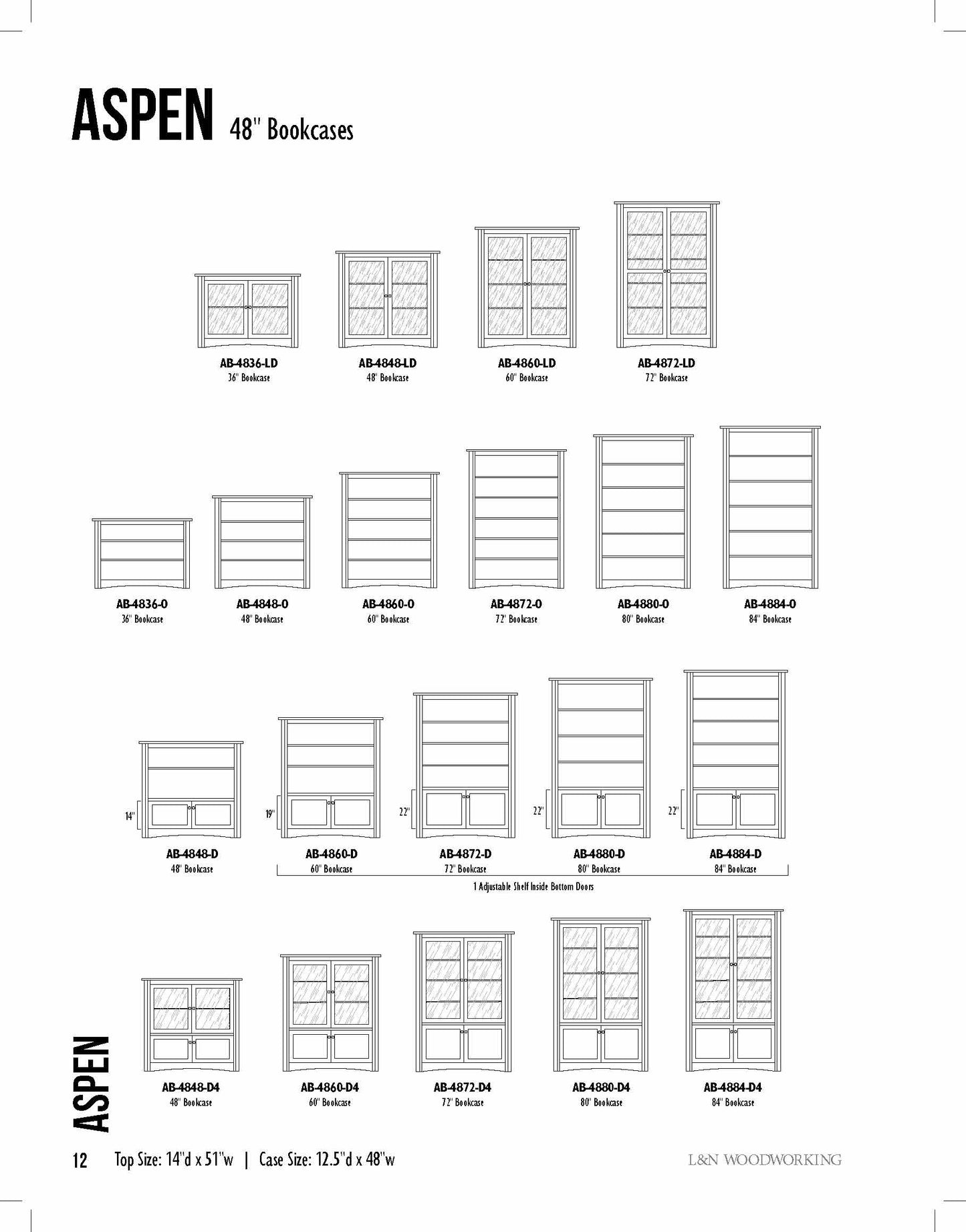 Aspen Wall Bookcase Unit