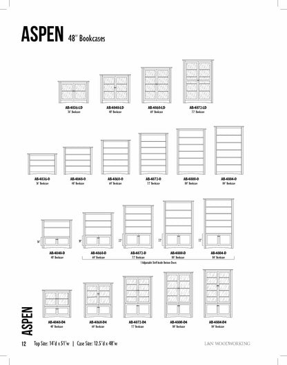 Aspen Wall Bookcase Unit