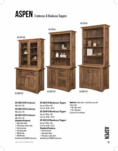 Aspen Wall Bookcase Unit