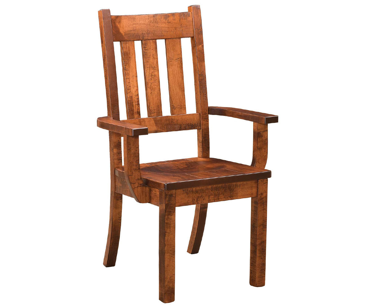 Auburn Saw-Marked Arm Chair
