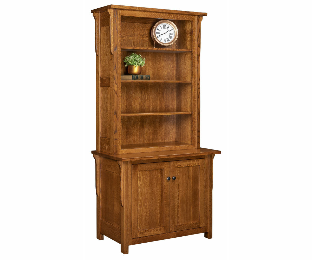 Boston 2 Door Credenza & Bookcase Topper