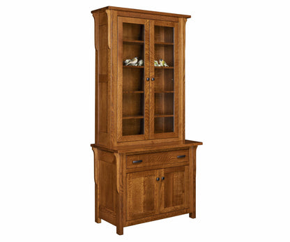Boston 1 Drawer 2 Door Credenza & Bookcase Topper