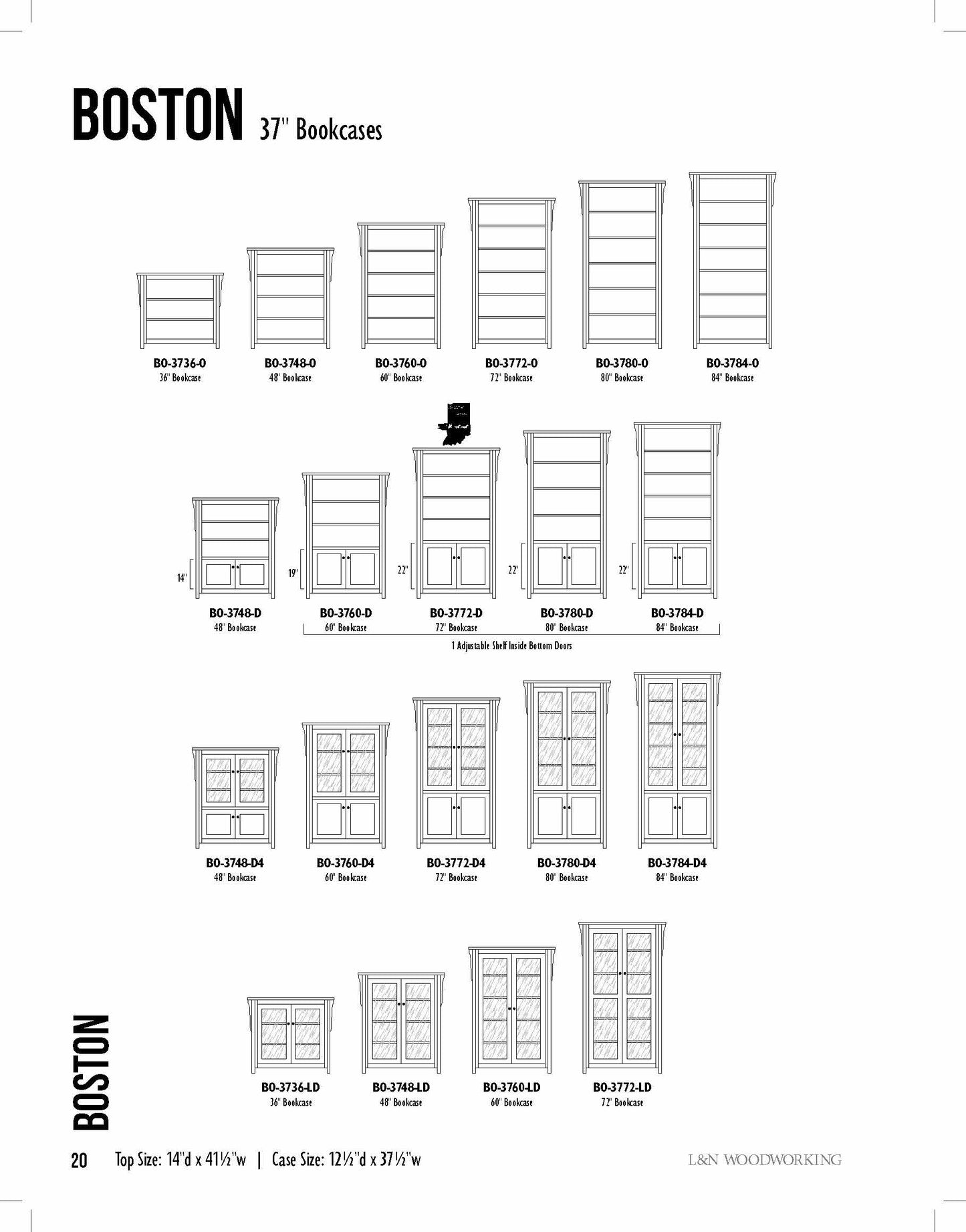 Boston  Open & Side Bookcases