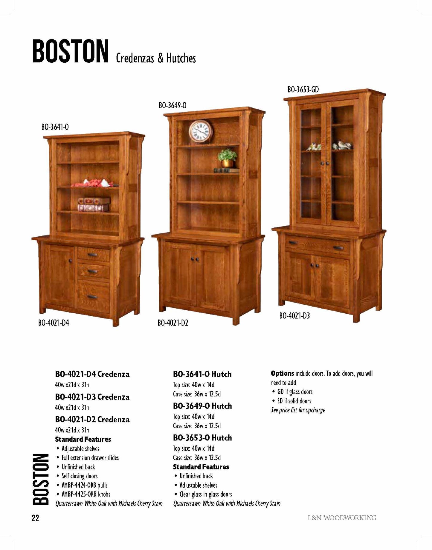 Boston  Open & Side Bookcases