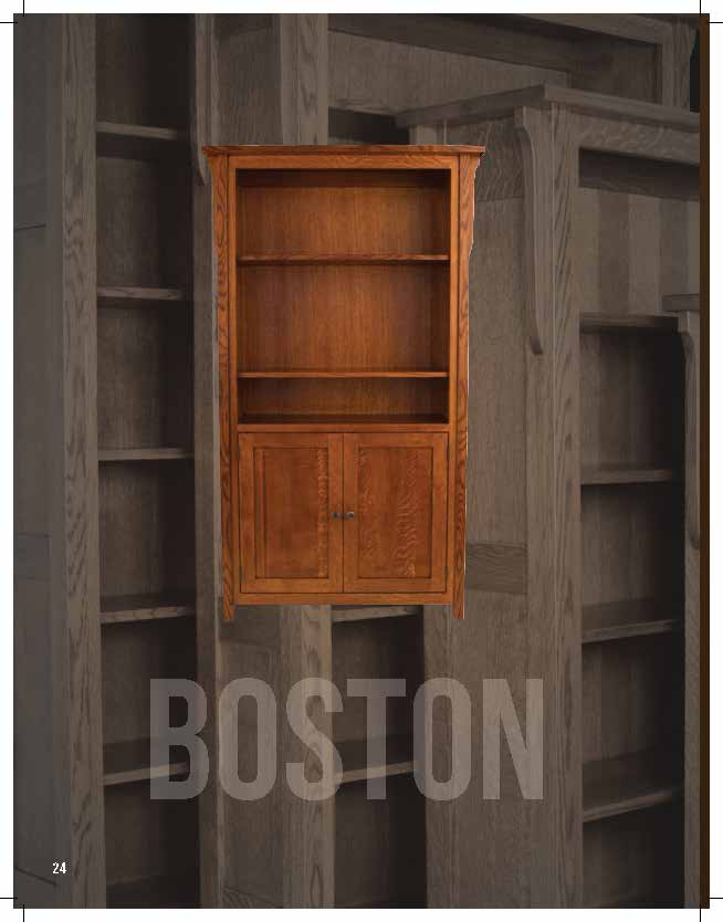 Boston  Open & Side Bookcases