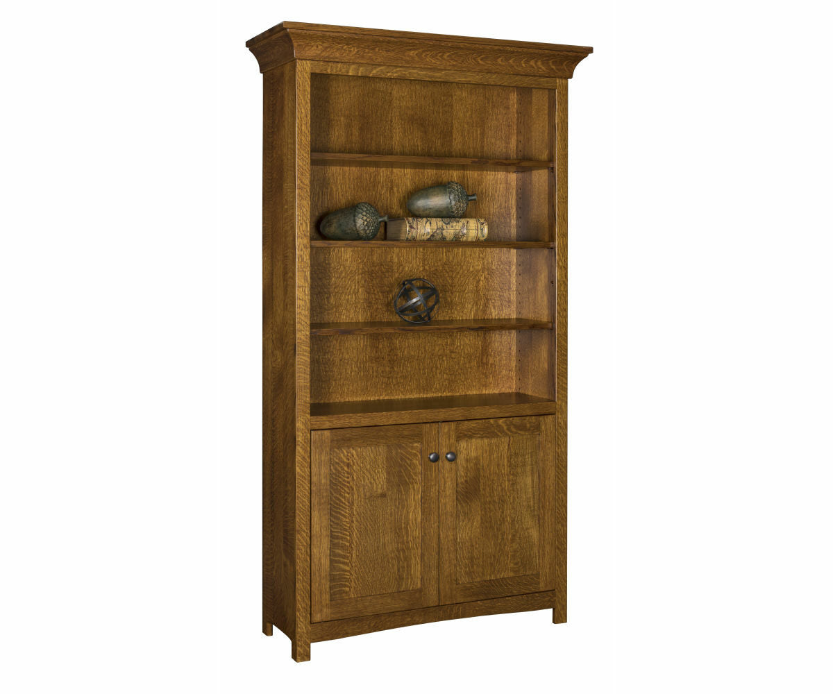 Bridgestone  36" Bookcase With Bottom Doors