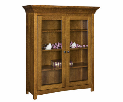 Bridgestone  36" Bookcase With Full Length Glass Doors