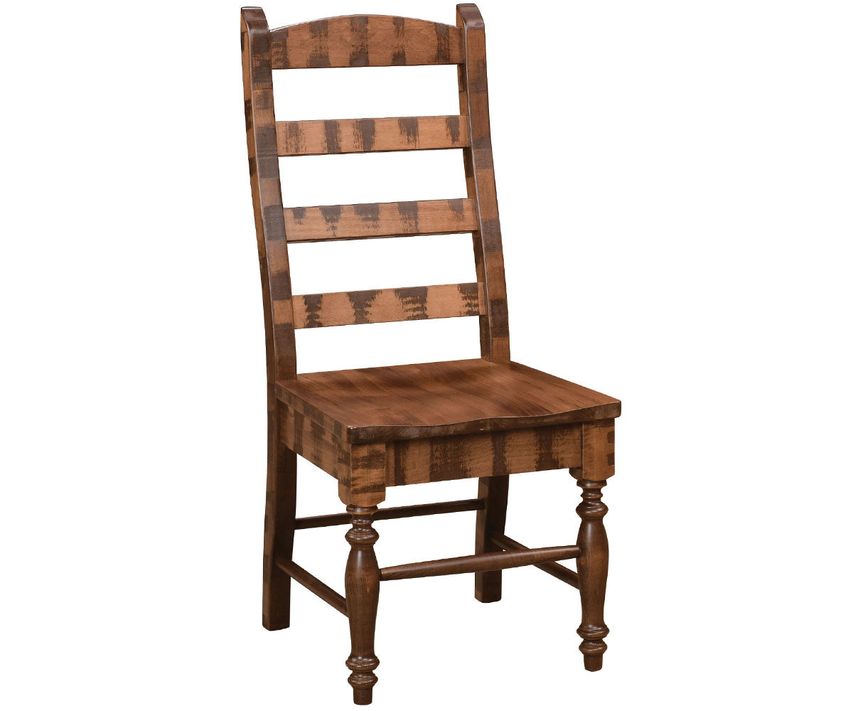 Brooklyn Country Ladder Saw-Marked Side Chair