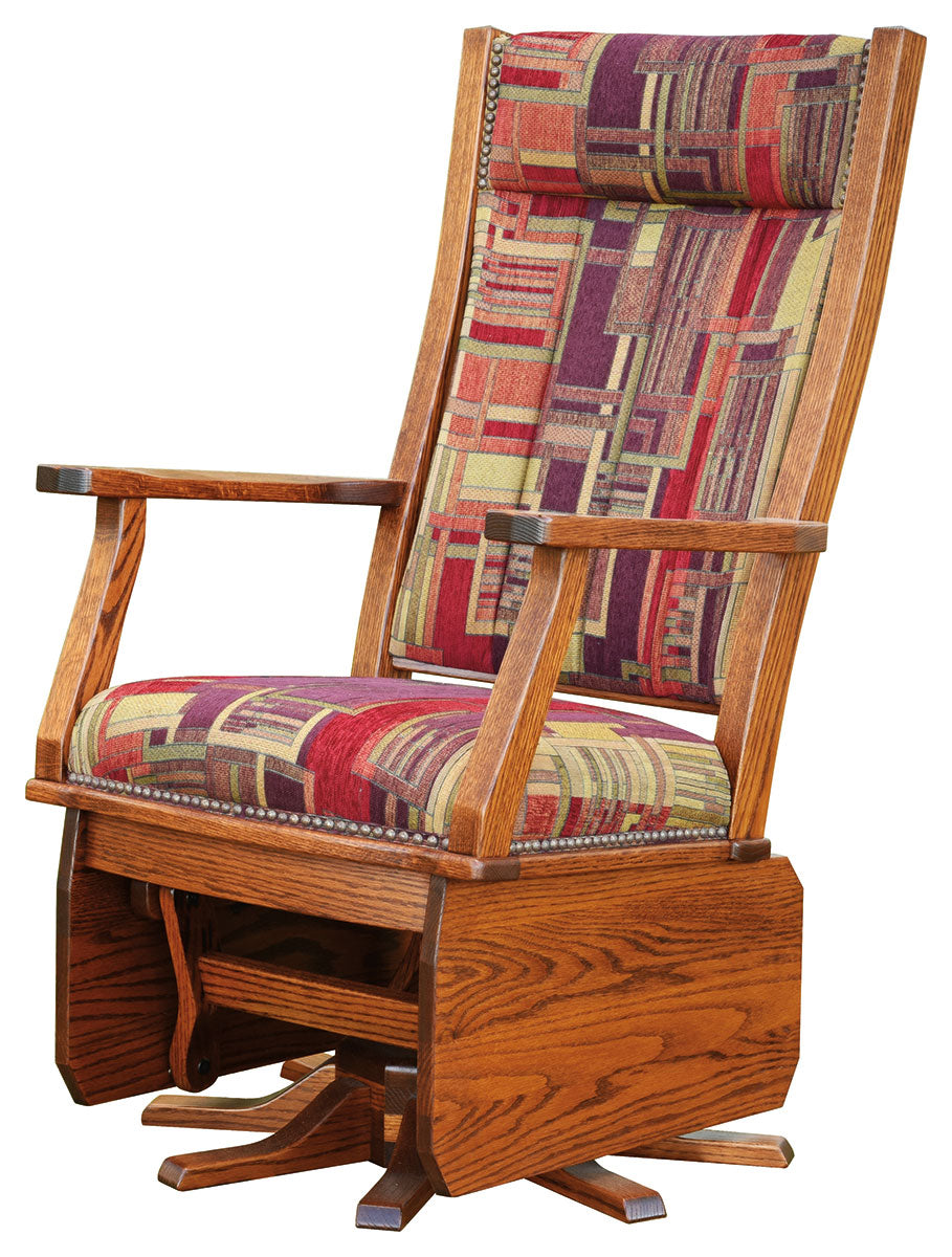 Mission Swivel Glider - 8 Leg Base - Solid Sides