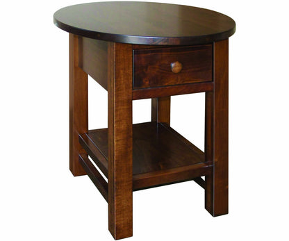 Cabin Creek Oval Top Table w/1 Drawer