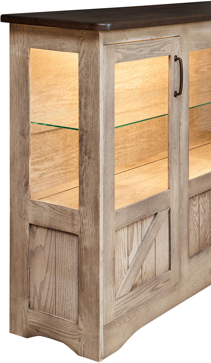 Farmstead Server with Glass Doors