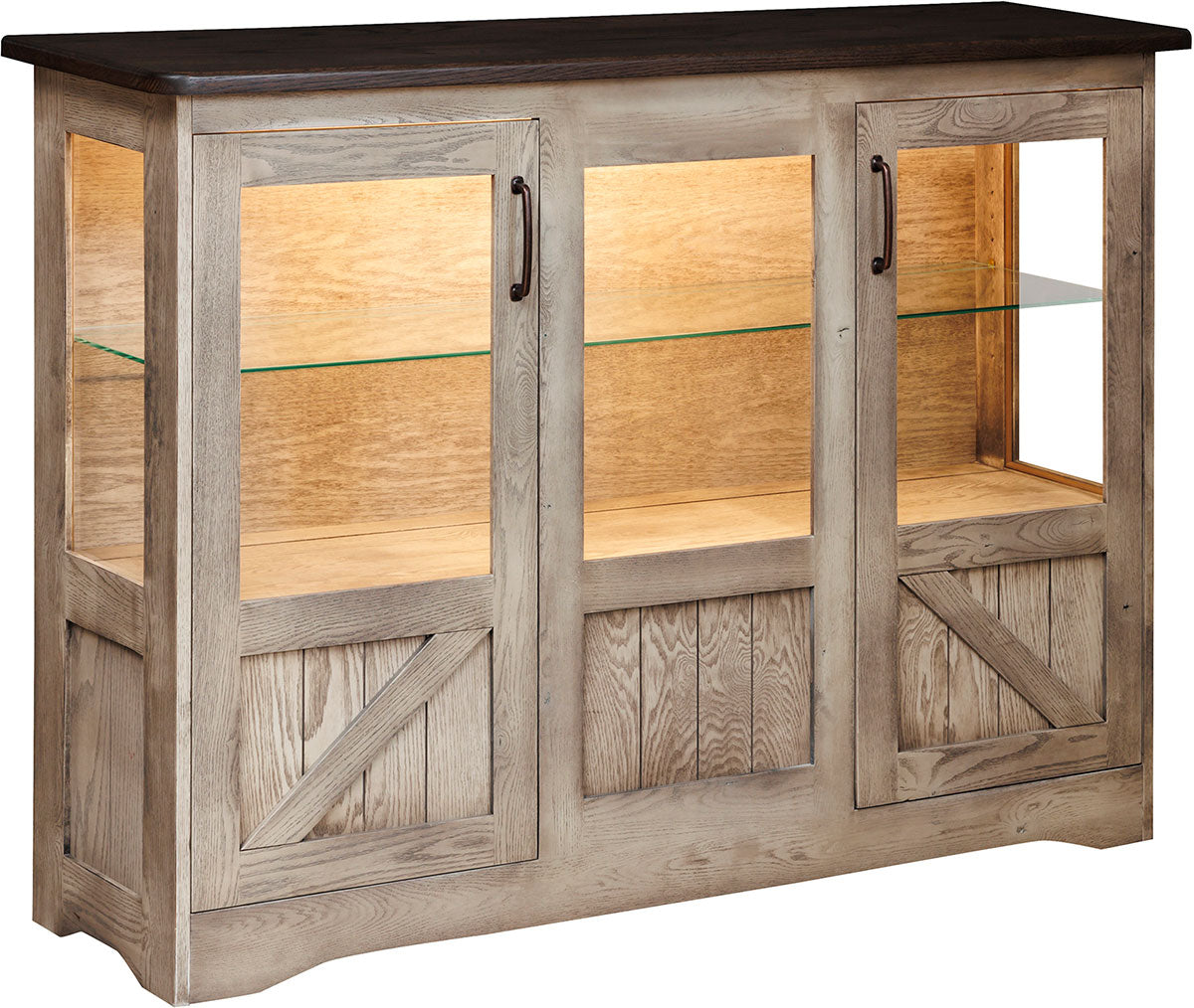 Farmstead Server with Glass Doors