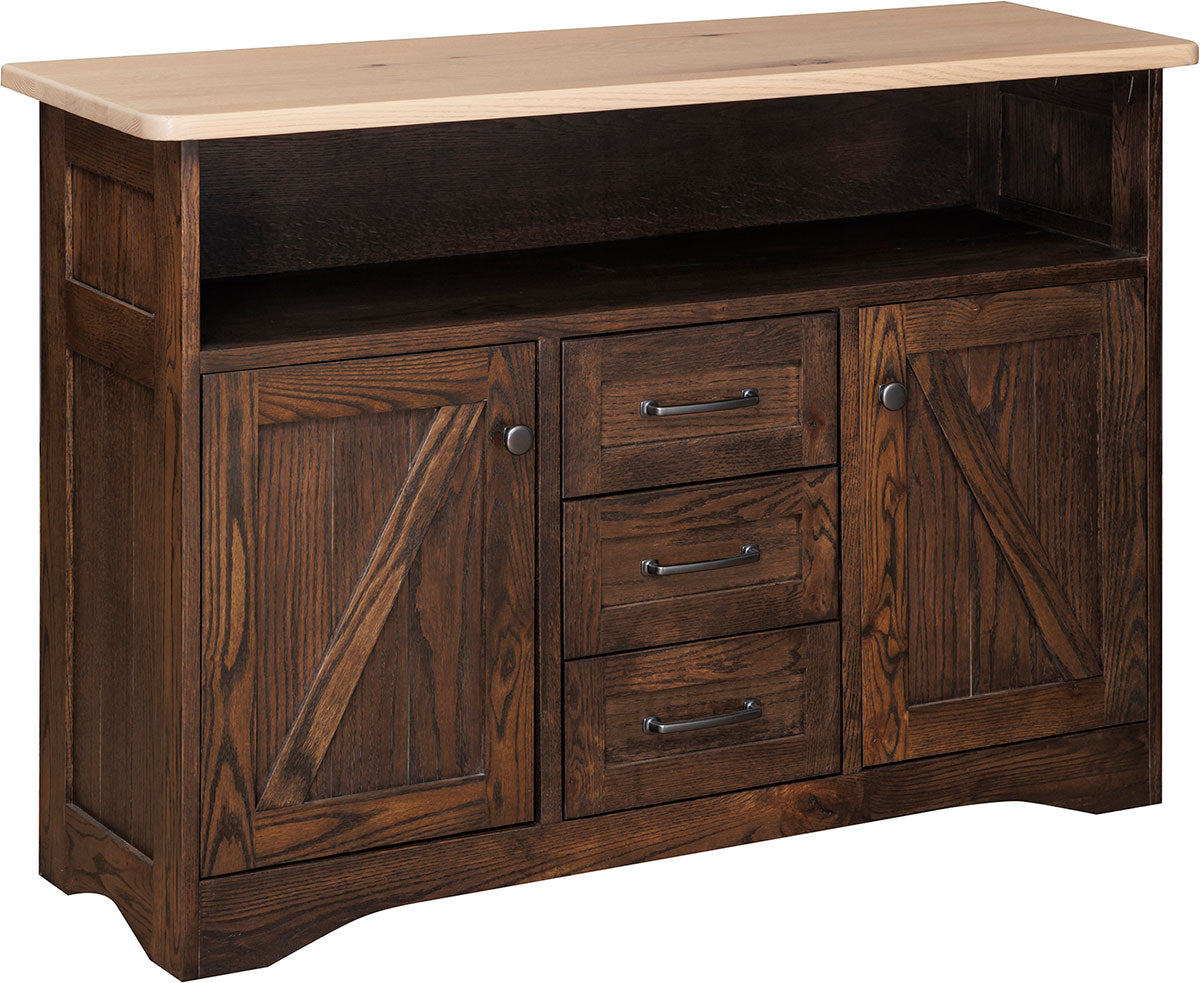Farmstead Server with Wood Doors and Drawers