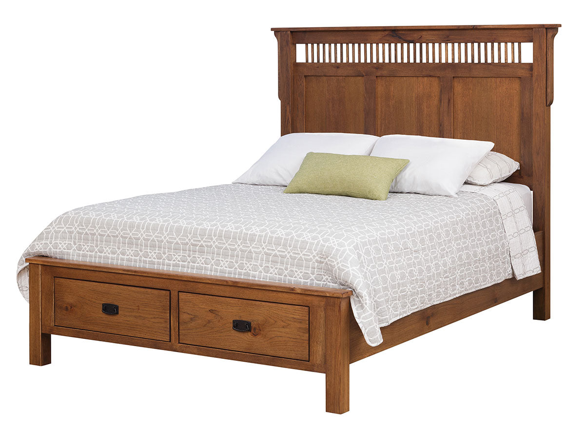 Lancaster Mission Two Drawer Captain's Bed