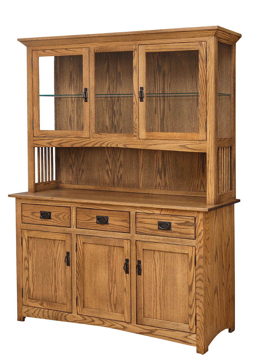 Lancaster Mission Three Door China Hutch