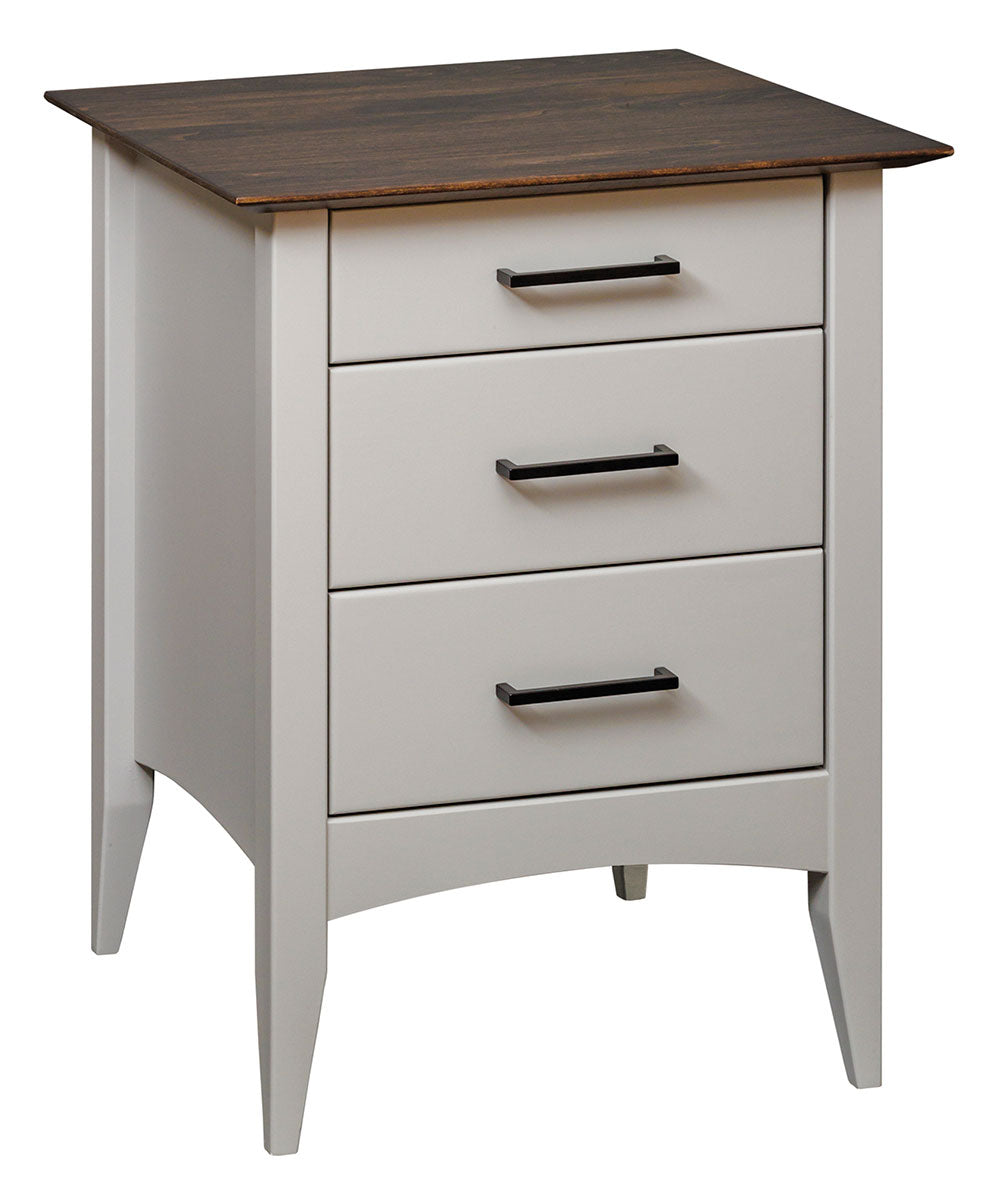 Simplicity Three Drawer Night Stand