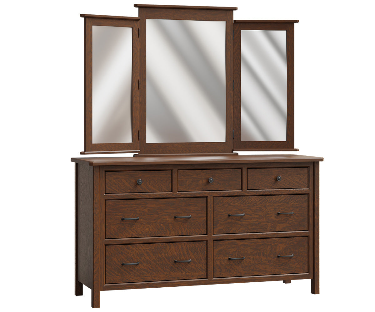 Cornwell Deluxe Dresser with Large Beveled Mirror