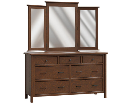 Cornwell Deluxe Dresser with Large Beveled Mirror
