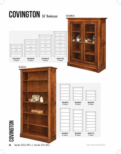Covington  36" Open Bookcase