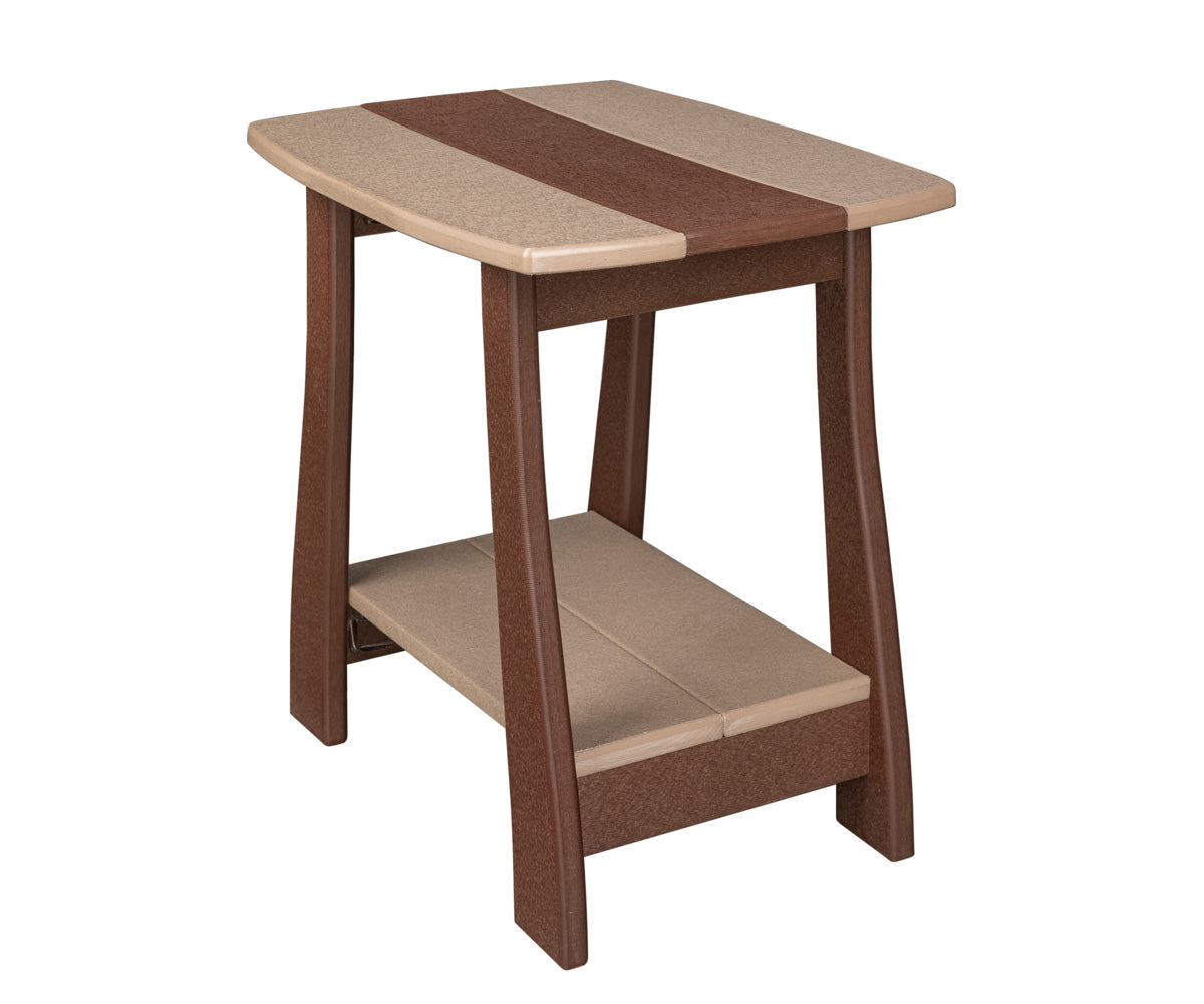 Poly Curved Leg End Table