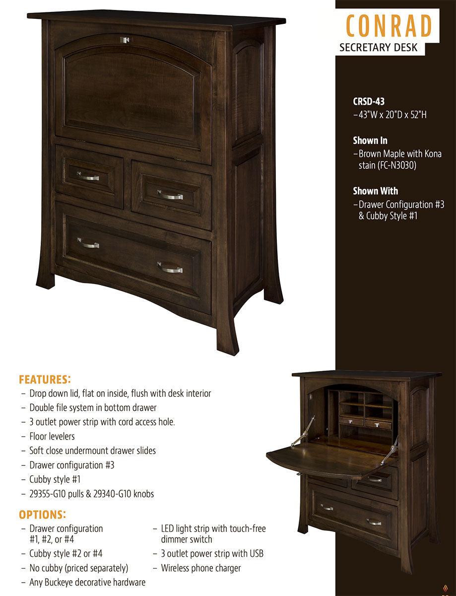 Conrad Secretary Desk