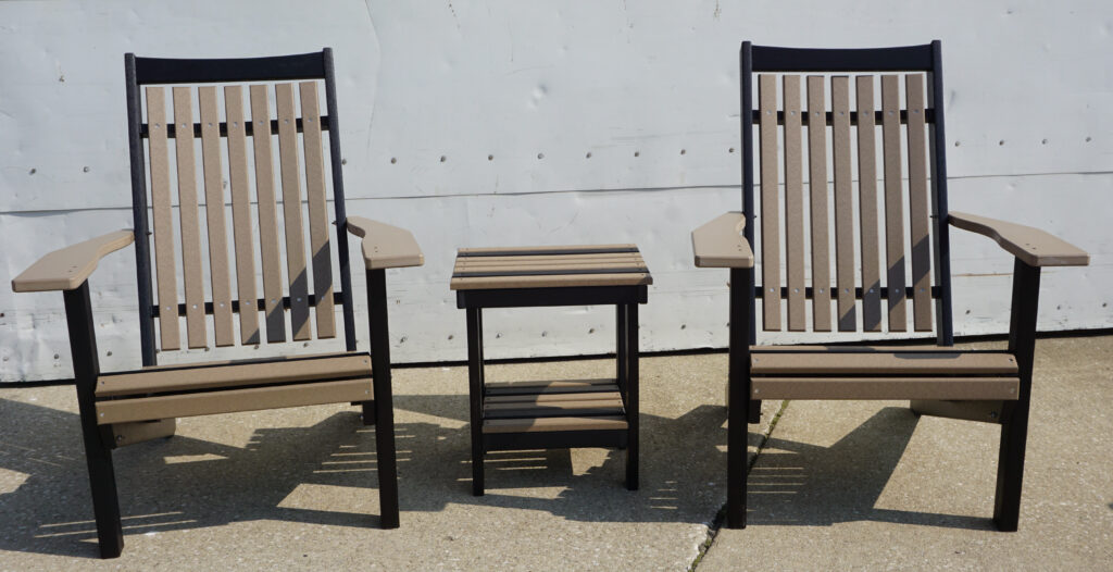 Poly Dundee Three Piece Table and Chair Set