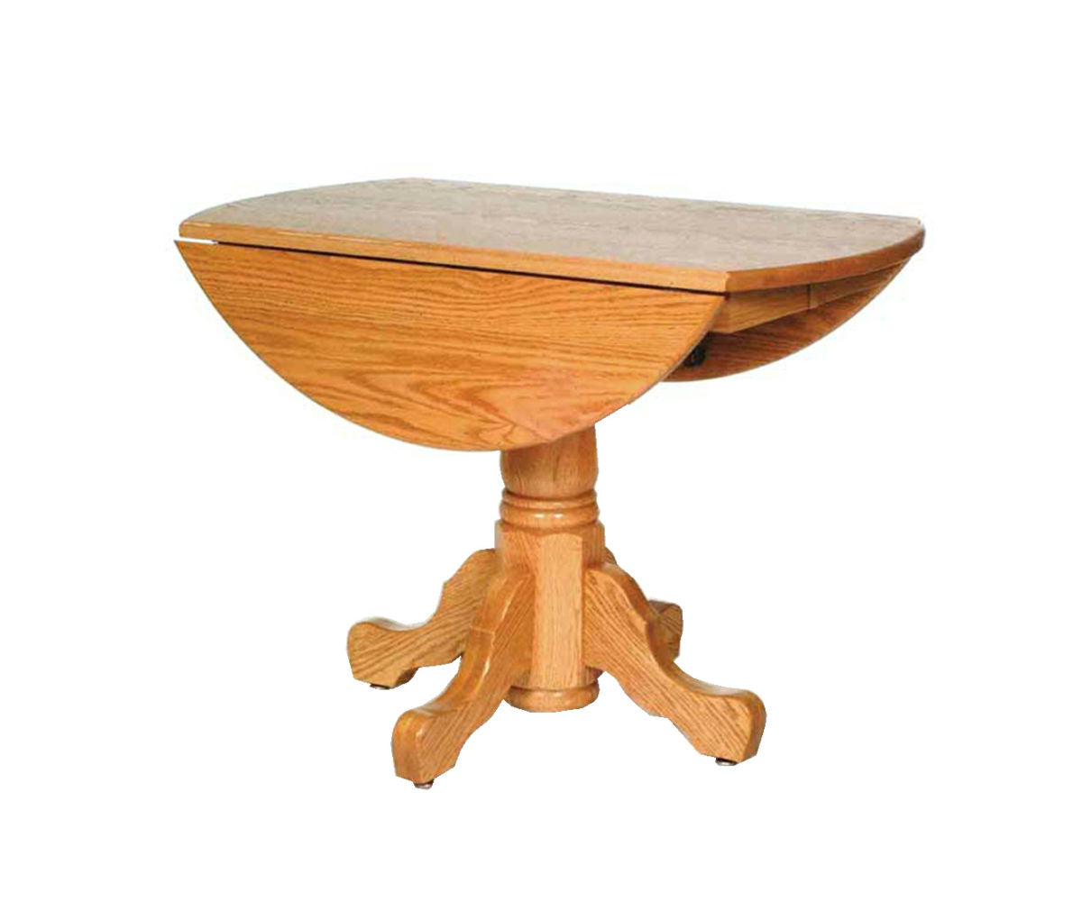 Drop Leaf Single Pedestal Table