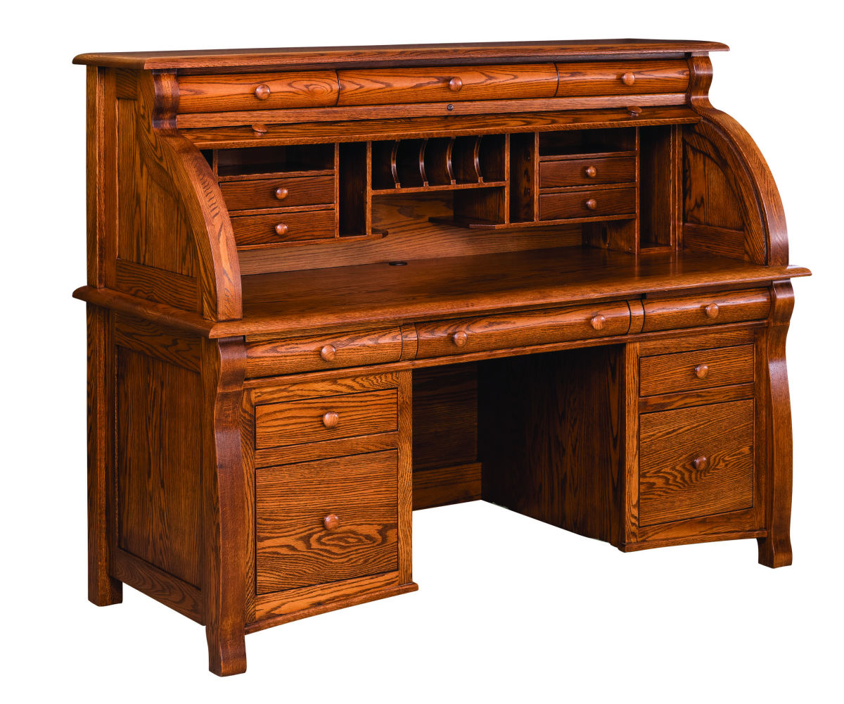 Castlebury Rolltop Desk – 65W”
