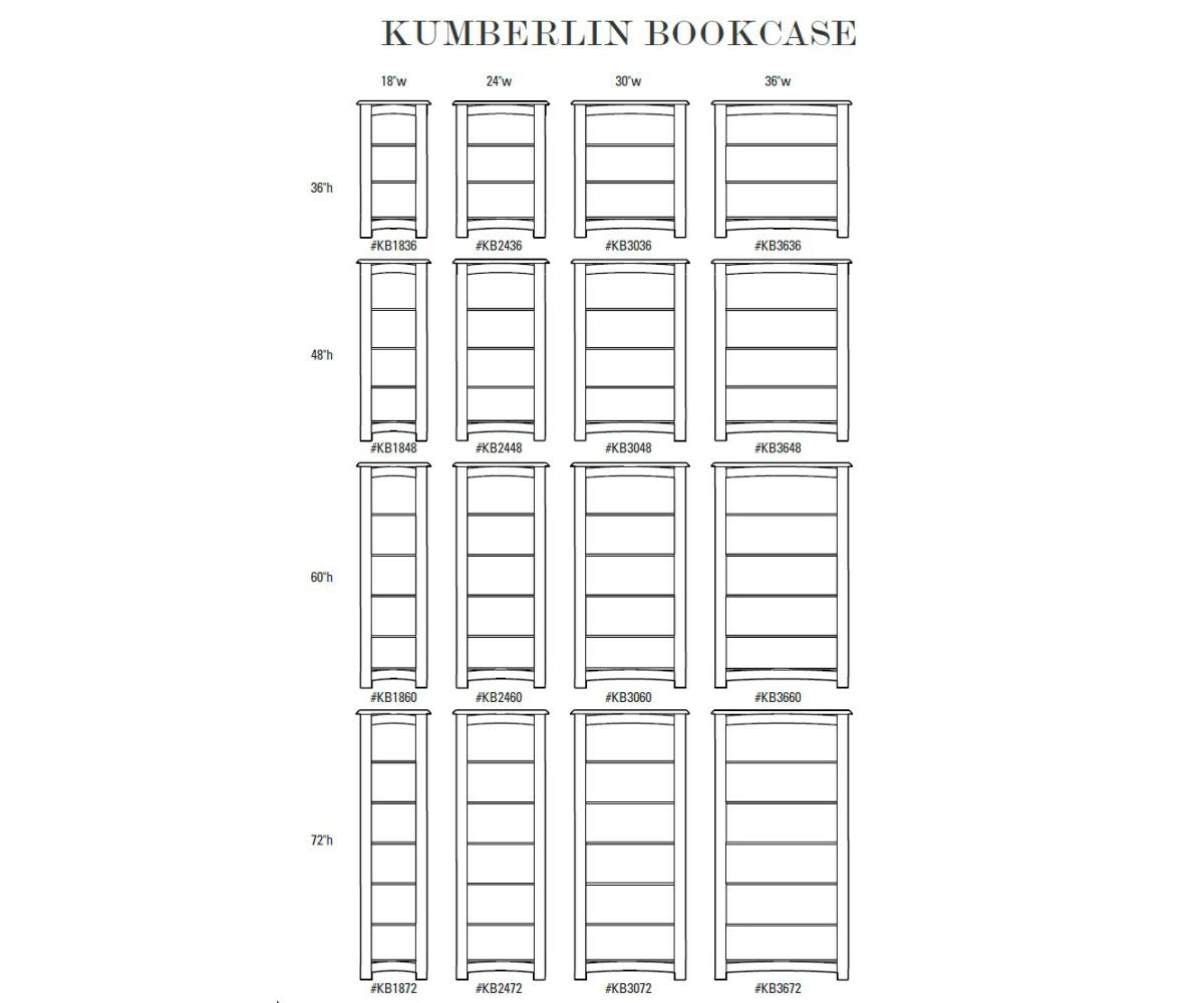 30"–36"W Kumberlin Bookcase