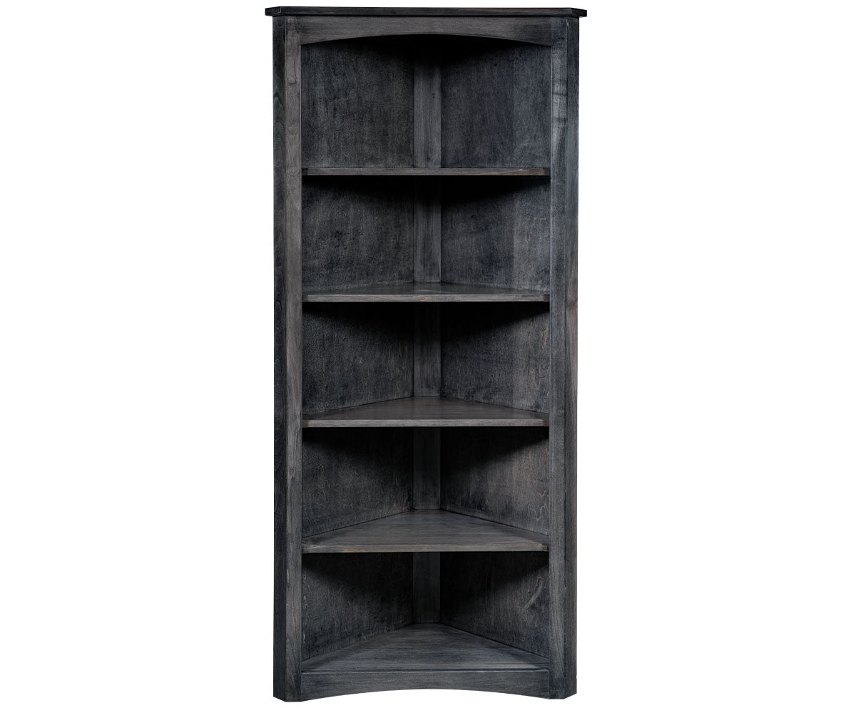 32" Mission Corner Bookcase