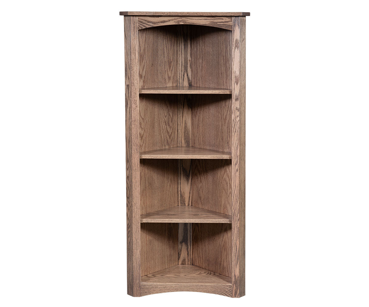 32" Mission Corner Bookcase