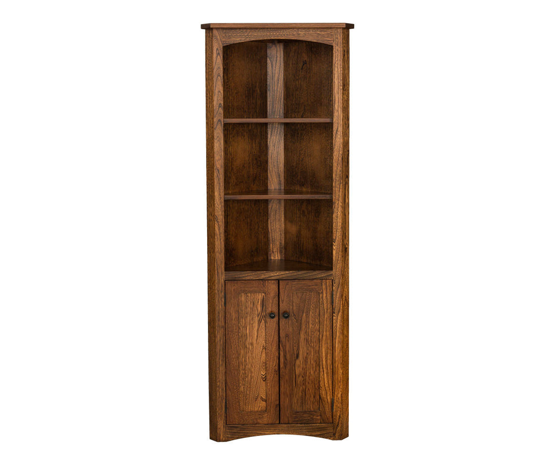26" Mission Corner Bookcase