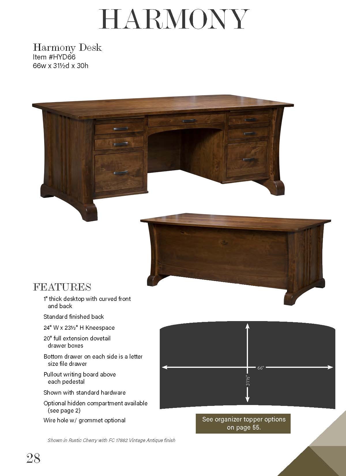 Harmony Desk – 66W”
