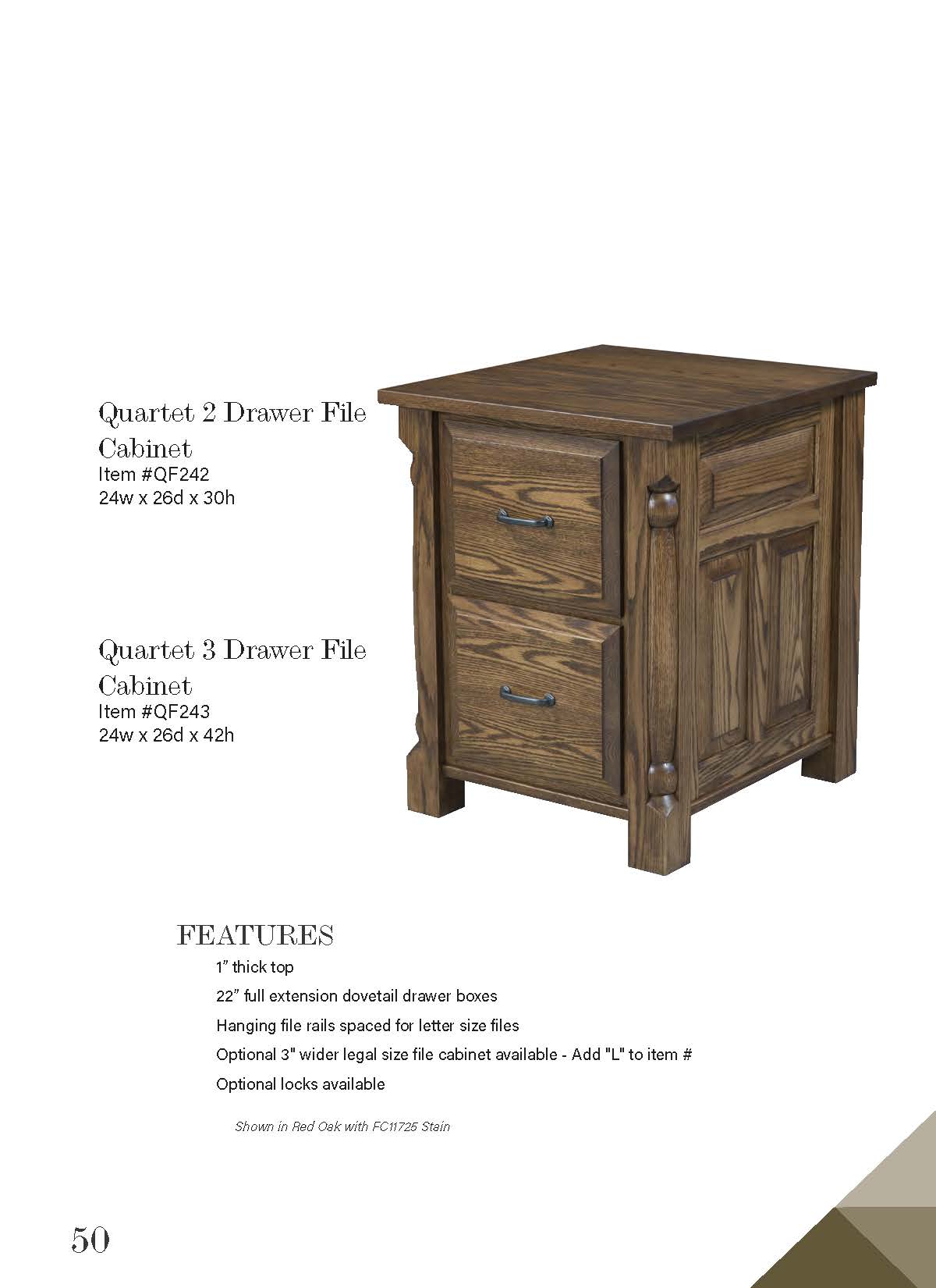 Quartet 2 Drawer File Cabinet