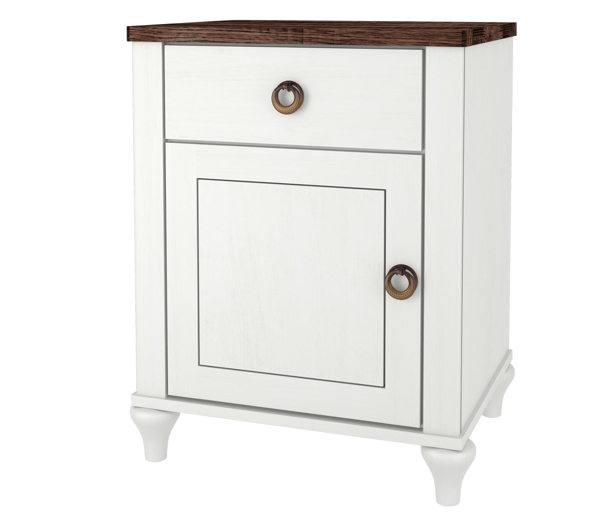 Alcan 1 Drawer 1 Door Nightstand