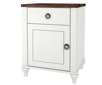 Alcan 1 Drawer 1 Door Nightstand