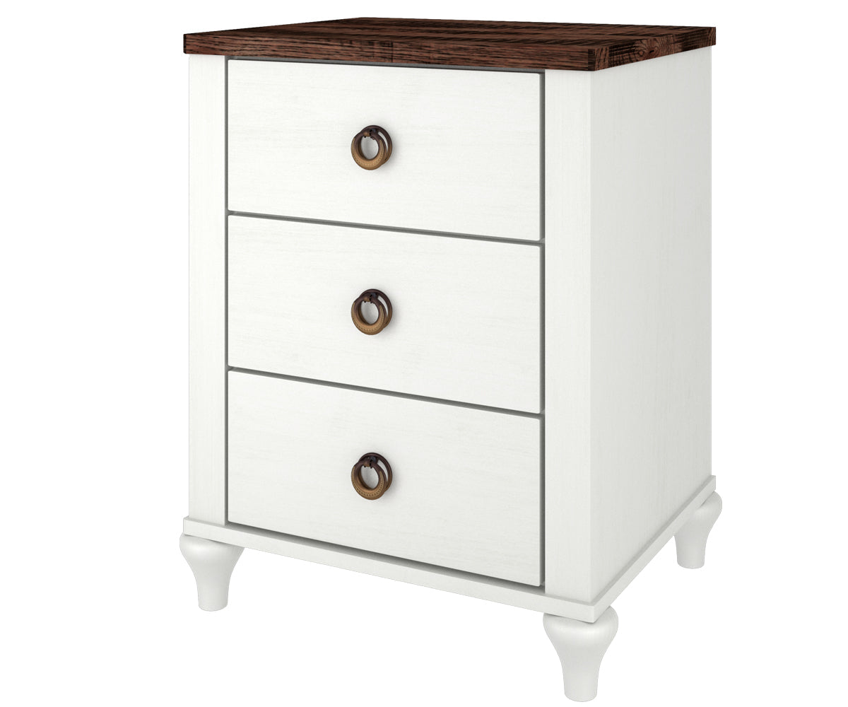 Alcan 3 Drawer Night Stand