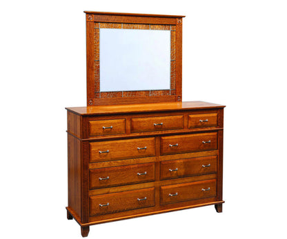 Arlington Dresser with Leaded Mirror